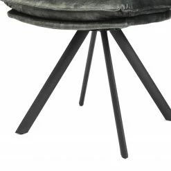 Jack & Alice Chaises Morlanne (lot de 2) - Velours / Métal - Vert foncé -Chaises Boutique 1000255054 210831 14123400069 DETAILS P000000001000255054