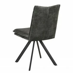 Jack & Alice Chaises Morlanne (lot de 2) - Velours / Métal - Vert foncé -Chaises Boutique 1000255054 220412 031 DETAILS P000000001000255054