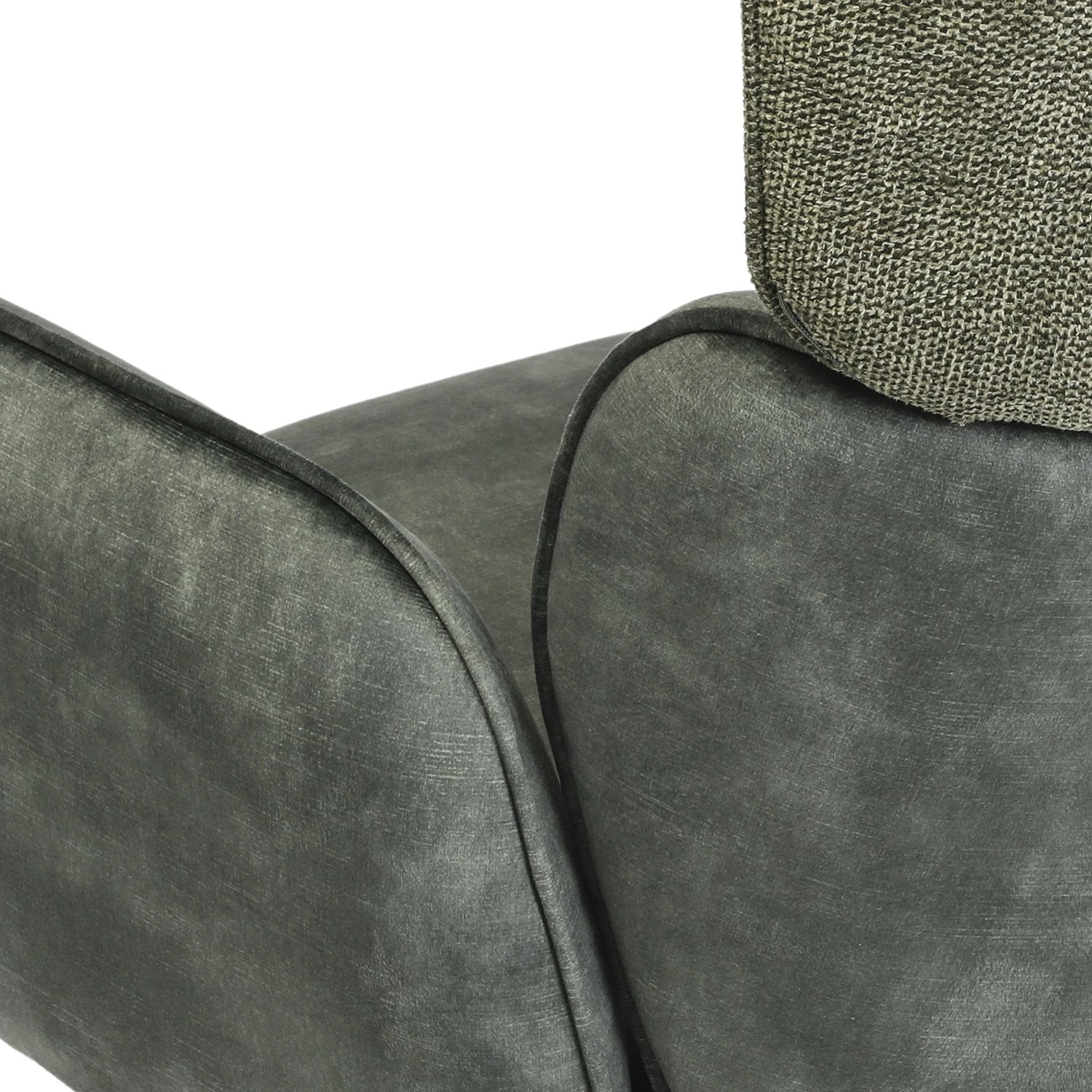 Jack & Alice Chaise à accoudoirs Aveluy - Velours et tissu / Métal - Vert foncé 17 Jack & Alice Chaise à accoudoirs Aveluy - Velours et tissu / Métal - Vert foncé – Image 15