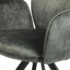 Jack & Alice Chaise à accoudoirs Aveluy - Velours et tissu / Métal - Vert foncé 34 Jack & Alice Chaise à accoudoirs Aveluy - Velours et tissu / Métal - Vert foncé -Chaises Boutique 1000255059 210831 14152600129 DETAILS P000000001000255059