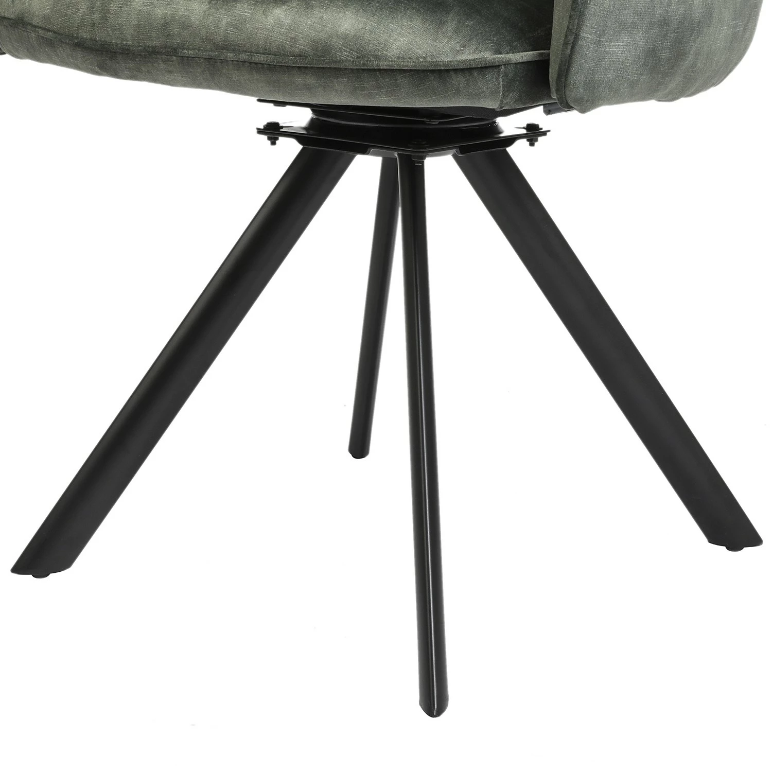 Jack & Alice Chaise à accoudoirs Aveluy - Velours et tissu / Métal - Vert foncé 19 Jack & Alice Chaise à accoudoirs Aveluy - Velours et tissu / Métal - Vert foncé – Image 17