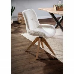 Red Living Chaises capitonnées Bonlieu (lot de 2) - Bouclé / Chêne massif - Blanc / Chêne 13 Red Living Chaises capitonnées Bonlieu (lot de 2) - Bouclé / Chêne massif - Blanc / Chêne -Chaises Boutique 1000255638 210909 15183000008 MOOD DETAILS P000000001000255638 mood