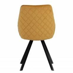 Tenzo Chaises capitonnées Ritz (lot de 2) - Velours / Métal - Jaune doré -Chaises Boutique 1000257179 210408 13275300034 DETAILS P000000001000257179