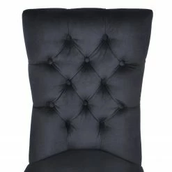 Maison Belfort Chaises capitonnées Waroona 2 (lot de 2) - Noir - Noir -Chaises Boutique 1000260656 211102 133602000065 DETAILS P000000001000260656