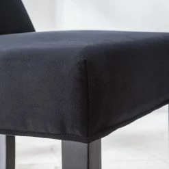 Maison Belfort Chaises capitonnées Waroona 2 (lot de 2) - Noir - Noir -Chaises Boutique 1000260656 220622 040 DETAILS P000000001000260656