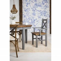 Maison Belfort Chaise à accoudoirs Balignton - Pin massif - Gris 10 Maison Belfort Chaise à accoudoirs Balignton - Pin massif - Gris -Chaises Boutique 1000260736 211116 12545400219 MOOD DETAILS P000000001000260736 mood