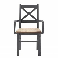 Maison Belfort Chaise à accoudoirs Balignton - Pin massif - Gris 11 Maison Belfort Chaise à accoudoirs Balignton - Pin massif - Gris -Chaises Boutique 1000260736 211116 12545500229 DETAILS P000000001000260736