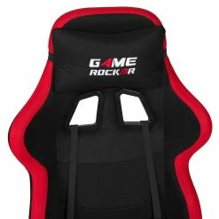 Duo Collection Chaise gamer Game-Rocker G-10 II - Tissu / Nylon - Rouge / Noir -Chaises Boutique 1000261339 210423 14042300034 DETAILS P000000001000261339