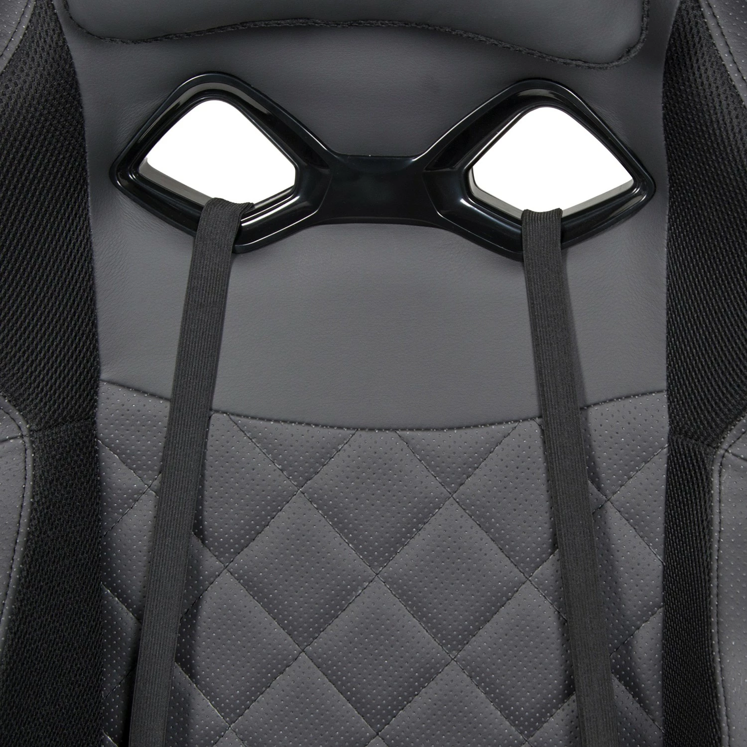 Duo Collection Chaise gamer Game-Rocker G-20 - Imitation cuir et mesh / Nylon - Noir / Anthracite 7 Duo Collection Chaise gamer Game-Rocker G-20 - Imitation cuir et mesh / Nylon - Noir / Anthracite – Image 5