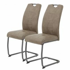 Red Living Chaise cantilever Haapsa - Limon - Lot de 2