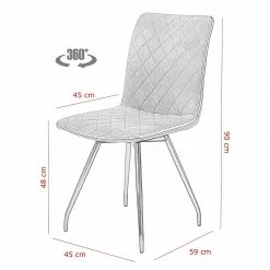 Red Living Chaise Jogeva - Gris - Lot de 2 -Chaises Boutique 1000263415 210430 11450100061 SKETCH DETAILS P000000001000263415 sketch