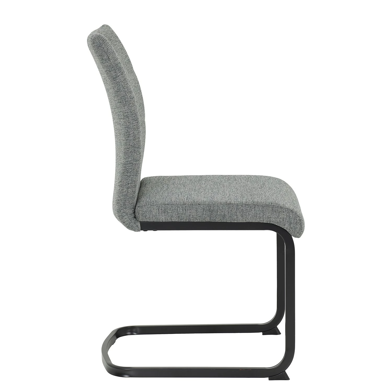 Red Living Chaises cantilever Soitme (lot de 2) - Tissu - Gris chiné 6 Red Living Chaises cantilever Soitme (lot de 2) - Tissu - Gris chiné – Image 4