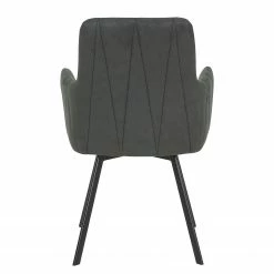 Red Living Chaises à accoudoirs Kivioli (lot de 2) - Microfibre / Acier - Anthracite / Noir 15 Red Living Chaises à accoudoirs Kivioli (lot de 2) - Microfibre / Acier - Anthracite / Noir -Chaises Boutique 1000263426 210430 11481500141 DETAILS P000000001000263426