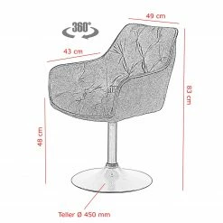 Red Living Chaises à accoudoirs Ibarra (lot de 2) - Anthracite -Chaises Boutique 1000263429 210430 11492700166 SKETCH DETAILS P000000001000263429 sketch