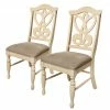 Ridgevalley Chaises Nouro (lot de 2) - Tissu / Peuplier massif - Beige chiné / Blanc crème -Chaises Boutique 1000265874 210519 10473300001 IMAGE P000000001000265874