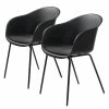 Red Living Chaises à accoudoirs Eva (lot de 2) - Noir -Chaises Boutique 1000266952 210525 14342600123 IMAGE P000000001000266952
