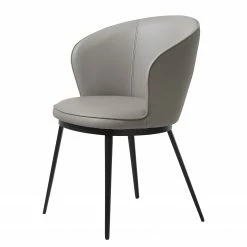 Red Living Chaise à accoudoirs Cheia - Gris clair