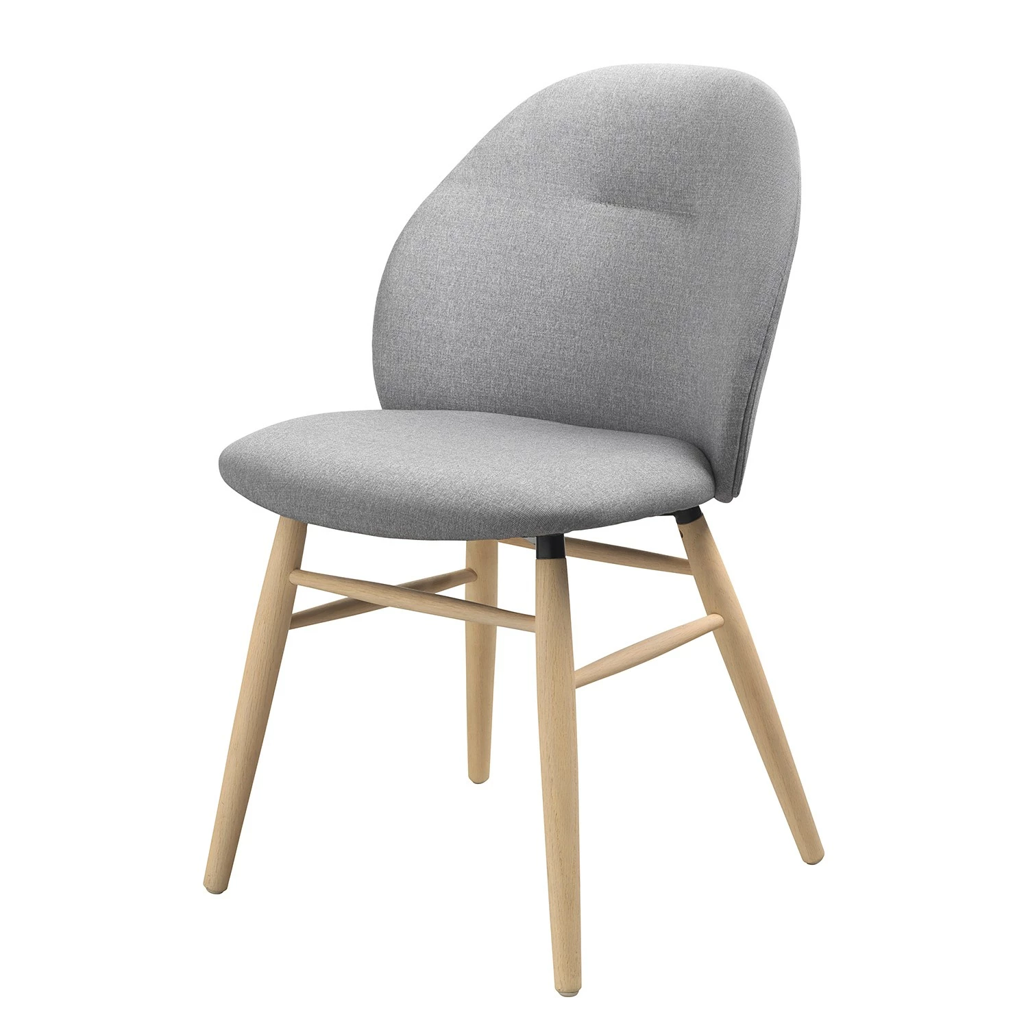 Norrwood Chaise Epalia - Tissu / Chêne massif - Gris clair / Chêne 3 Norrwood Chaise Epalia - Tissu / Chêne massif - Gris clair / Chêne