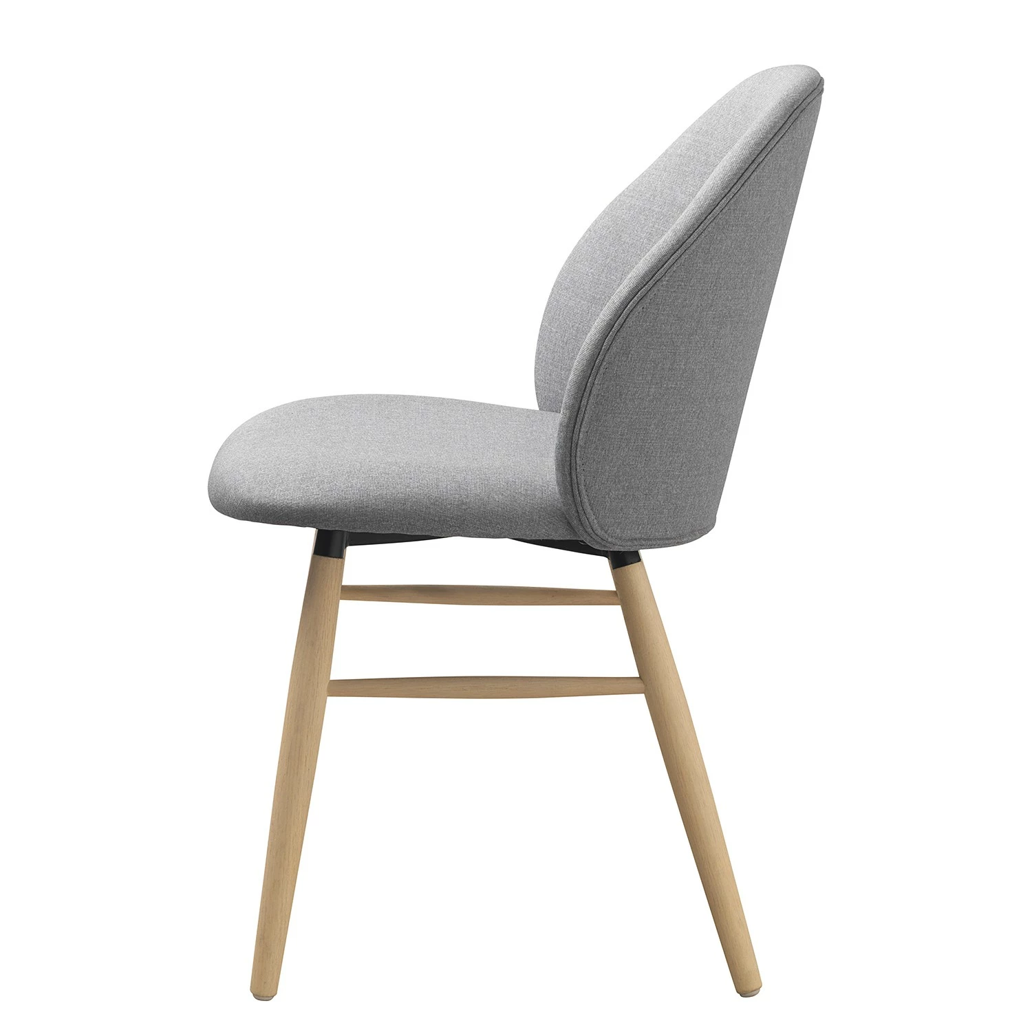 Norrwood Chaise Epalia - Tissu / Chêne massif - Gris clair / Chêne 5 Norrwood Chaise Epalia - Tissu / Chêne massif - Gris clair / Chêne – Image 3