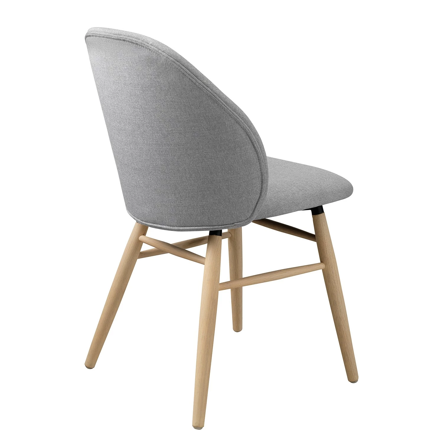 Norrwood Chaise Epalia - Tissu / Chêne massif - Gris clair / Chêne 7 Norrwood Chaise Epalia - Tissu / Chêne massif - Gris clair / Chêne – Image 5