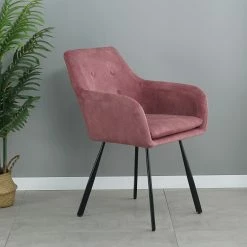 Ars manufacti Chaise à accoudoirs Yuna - Rose vieilli -Chaises Boutique 1000269994 220506 022 MOOD DETAILS P000000001000269994 mood