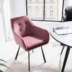 Ars manufacti Chaise à accoudoirs Yuna - Rose vieilli -Chaises Boutique 1000269994 220615 021 MOOD DETAILS P000000001000269994 mood