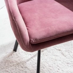 Ars manufacti Chaise à accoudoirs Yuna - Rose vieilli -Chaises Boutique 1000269994 220615 045 DETAILS P000000001000269994