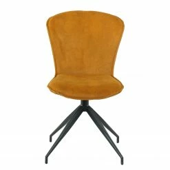 Ars manufacti Chaises capitonnées Yves (lot de 2) - Ocre -Chaises Boutique 1000270000 220506 030 DETAILS P000000001000270000