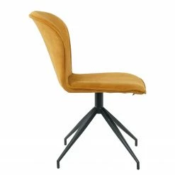 Ars manufacti Chaises capitonnées Yves (lot de 2) - Ocre -Chaises Boutique 1000270000 220506 035 DETAILS P000000001000270000