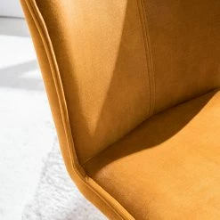Ars manufacti Chaises capitonnées Yves (lot de 2) - Ocre -Chaises Boutique 1000270000 220615 030 DETAILS P000000001000270000