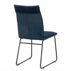 Ars manufacti Chaises capitonnées Veera (lot de 2) - Bleu nuit -Chaises Boutique 1000270012 220506 040 DETAILS P000000001000270012