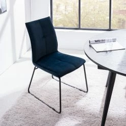 Ars manufacti Chaises capitonnées Veera (lot de 2) - Bleu nuit -Chaises Boutique 1000270012 220615 021 MOOD DETAILS P000000001000270012 mood