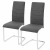 Loftscape Chaises cantilever Aleksa (lot de 2) - Anthracite -Chaises Boutique 1000271822 210602 16122600107 IMAGE P000000001000271822