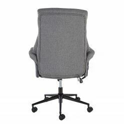 Furnitive Chaise de bureau Barking - (avec fonction massage) - Tissage à plat / Métal - Gris / Noir -Chaises Boutique 1000272622 220609 045 DETAILS P000000001000272622