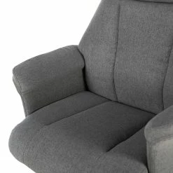 Furnitive Chaise de bureau Barking - (avec fonction massage) - Tissage à plat / Métal - Gris / Noir -Chaises Boutique 1000272622 220609 050 DETAILS P000000001000272622