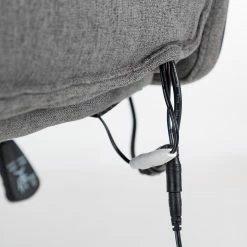 Furnitive Chaise de bureau Barking - (avec fonction massage) - Tissage à plat / Métal - Gris / Noir -Chaises Boutique 1000272622 220609 065 DETAILS P000000001000272622