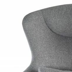 Furnitive Chaise de bureau massant Barnard - (avec fonction massage) Tissu / Métal - Gris clair / Chrome -Chaises Boutique 1000272624 220629 080 DETAILS P000000001000272624