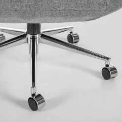 Furnitive Chaise de bureau massant Barnard - (avec fonction massage) Tissu / Métal - Gris clair / Chrome -Chaises Boutique 1000272624 220629 095 DETAILS P000000001000272624