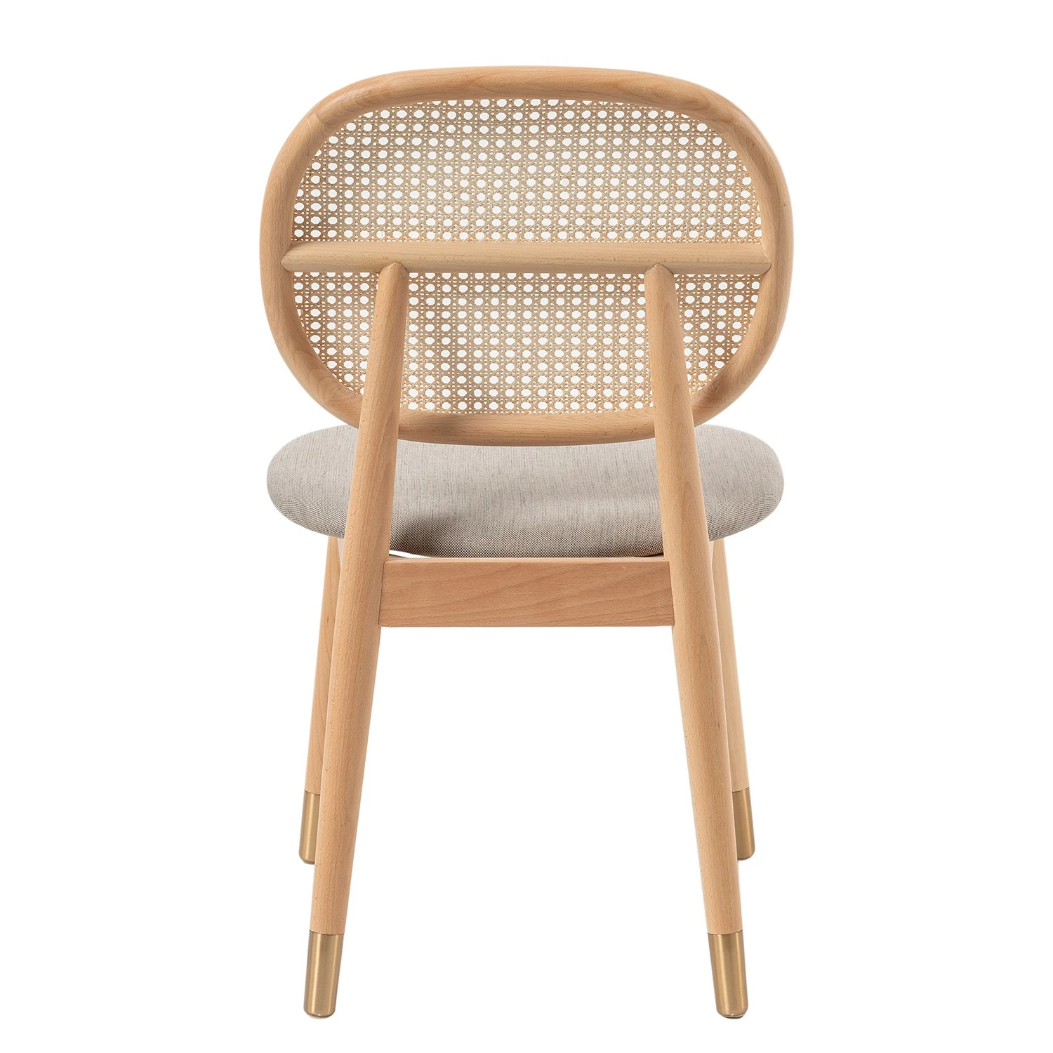 Studio Copenhagen Chaises Coy (lot de 2) - Rotin et tissu / Hêtre massif - Cappuccino 6 Studio Copenhagen Chaises Coy (lot de 2) - Rotin et tissu / Hêtre massif - Cappuccino – Image 4