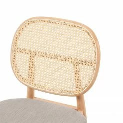 Studio Copenhagen Chaises Coy (lot de 2) - Rotin et tissu / Hêtre massif - Cappuccino 14 Studio Copenhagen Chaises Coy (lot de 2) - Rotin et tissu / Hêtre massif - Cappuccino -Chaises Boutique 1000273456 220420 045 DETAILS P000000001000273456