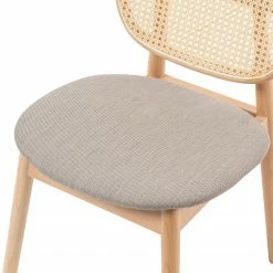 Studio Copenhagen Chaises Coy (lot de 2) - Rotin et tissu / Hêtre massif - Cappuccino 15 Studio Copenhagen Chaises Coy (lot de 2) - Rotin et tissu / Hêtre massif - Cappuccino -Chaises Boutique 1000273456 220420 050 DETAILS P000000001000273456