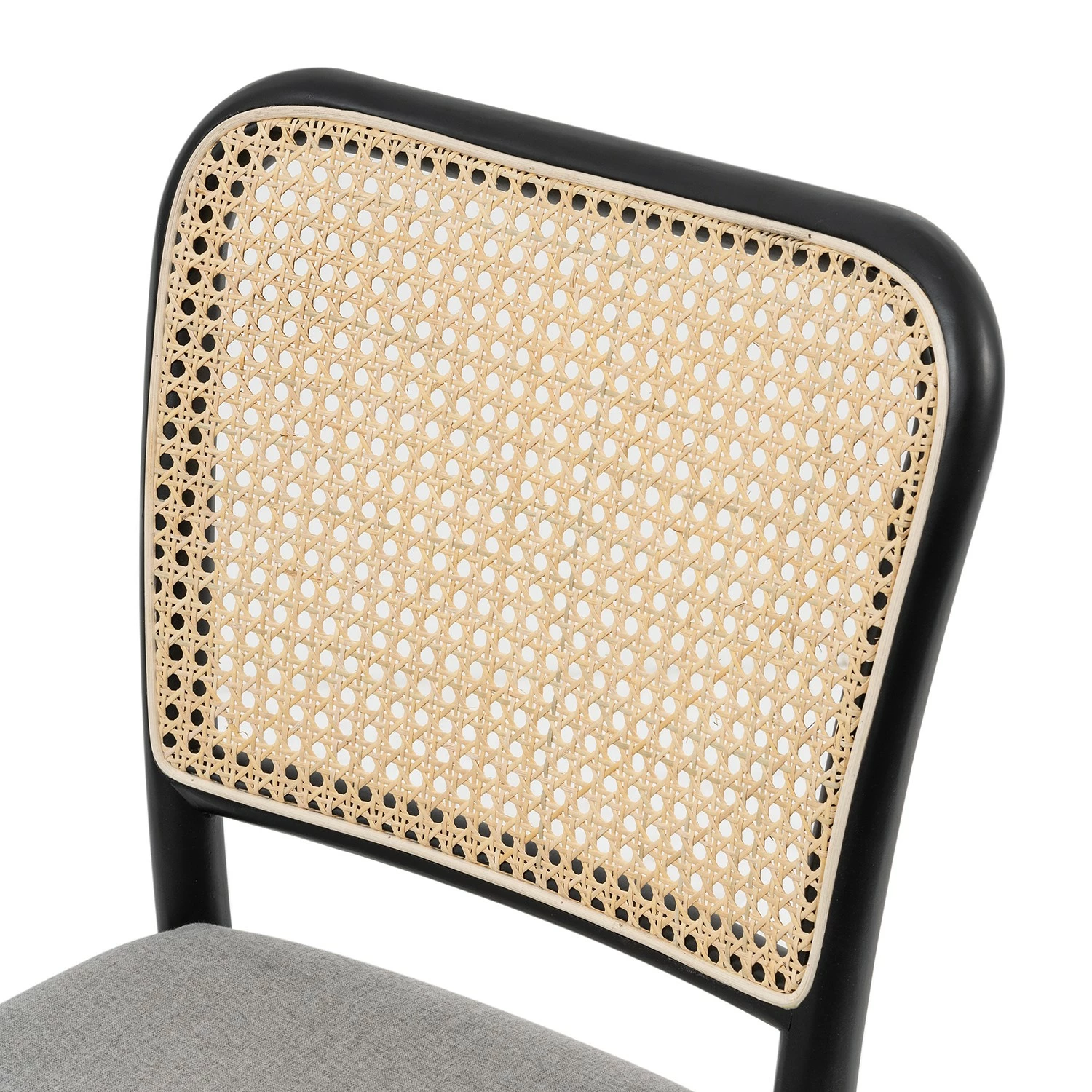 Studio Copenhagen Chaises Cutis (lot de 2) - Rotin et tissu / Hêtre massif - Gris lumineux 10 Studio Copenhagen Chaises Cutis (lot de 2) - Rotin et tissu / Hêtre massif - Gris lumineux – Image 8