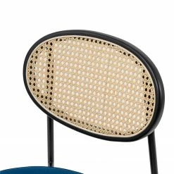 Studio Copenhagen Chaises Davie (lot de 2) - Rotin et tissu / Métal - Bleu 23 Studio Copenhagen Chaises Davie (lot de 2) - Rotin et tissu / Métal - Bleu -Chaises Boutique 1000273462 220420 045 DETAILS P000000001000273462