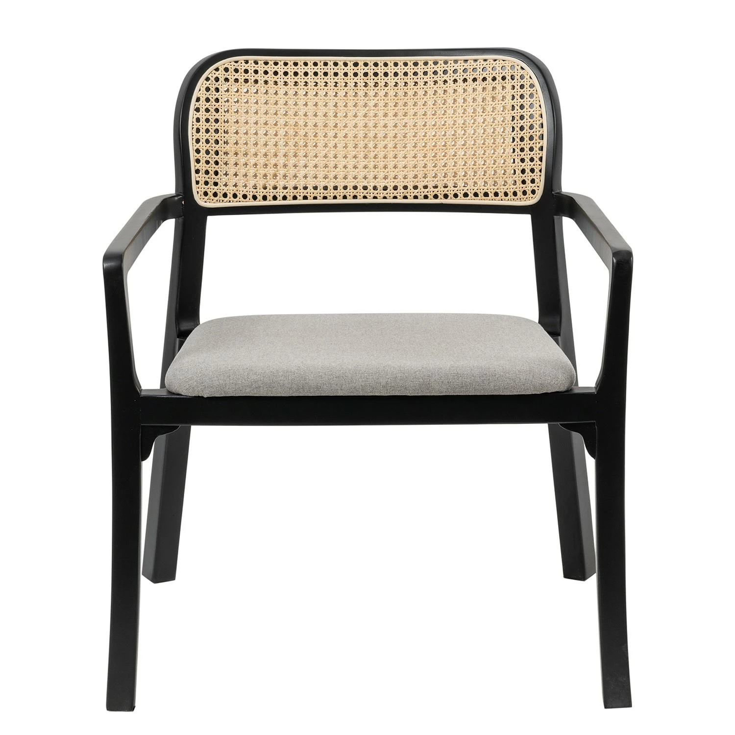 Studio Copenhagen Fauteuil de jardin Elena - Rotin et tissu / Hêtre massif - Gris lumineux 10 Studio Copenhagen Fauteuil de jardin Elena - Rotin et tissu / Hêtre massif - Gris lumineux – Image 8