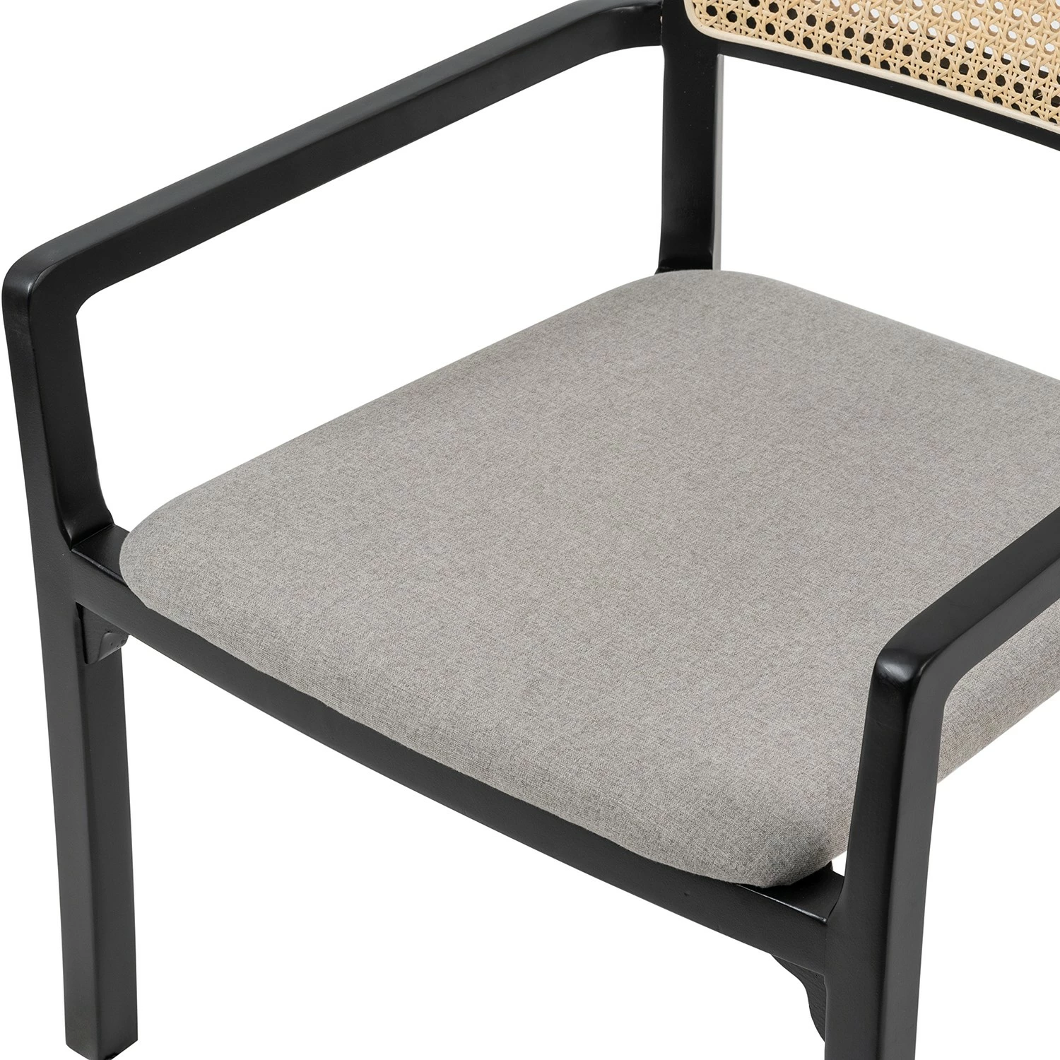 Studio Copenhagen Fauteuil de jardin Elena - Rotin et tissu / Hêtre massif - Gris lumineux 14 Studio Copenhagen Fauteuil de jardin Elena - Rotin et tissu / Hêtre massif - Gris lumineux – Image 12