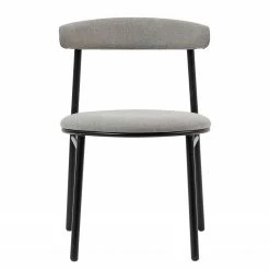 Studio Copenhagen Chaises Embi (lot de 2) - Tissu / Métal - Gris / Noir 23 Studio Copenhagen Chaises Embi (lot de 2) - Tissu / Métal - Gris / Noir -Chaises Boutique 1000273482 220420 030 DETAILS P000000001000273482