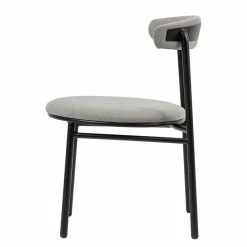 Studio Copenhagen Chaises Embi (lot de 2) - Tissu / Métal - Gris / Noir 24 Studio Copenhagen Chaises Embi (lot de 2) - Tissu / Métal - Gris / Noir -Chaises Boutique 1000273482 220420 035 DETAILS P000000001000273482