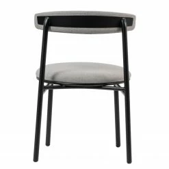 Studio Copenhagen Chaises Embi (lot de 2) - Tissu / Métal - Gris / Noir 25 Studio Copenhagen Chaises Embi (lot de 2) - Tissu / Métal - Gris / Noir -Chaises Boutique 1000273482 220420 040 DETAILS P000000001000273482