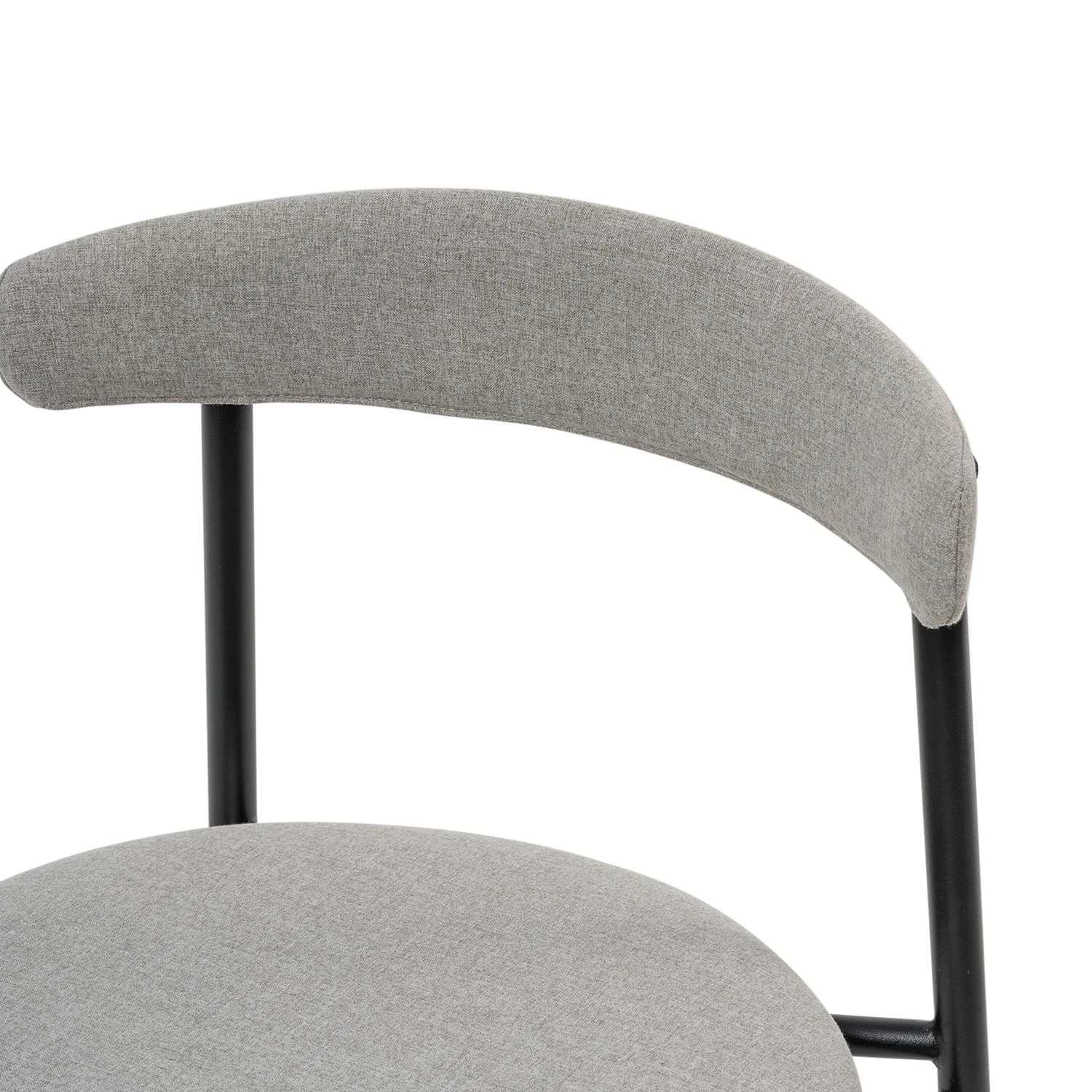 Studio Copenhagen Chaises Embi (lot de 2) - Tissu / Métal - Gris / Noir 13 Studio Copenhagen Chaises Embi (lot de 2) - Tissu / Métal - Gris / Noir – Image 11