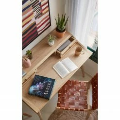 Maison Belfort Chaises Charles (lot de 2) - Cuir / Teck massif - Cognac / Teck -Chaises Boutique 1000274209 210618 10464100047 MOOD DETAILS P000000001000274209 mood